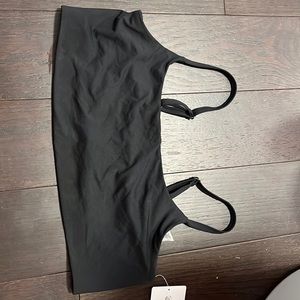 athletea swimsuit top, black, XL,